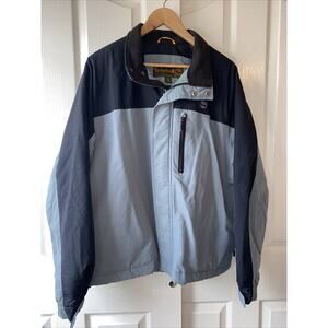 Timberland Men’s Weather Gear Waterproof Full Zip Nylon Jacket Size XL Gray